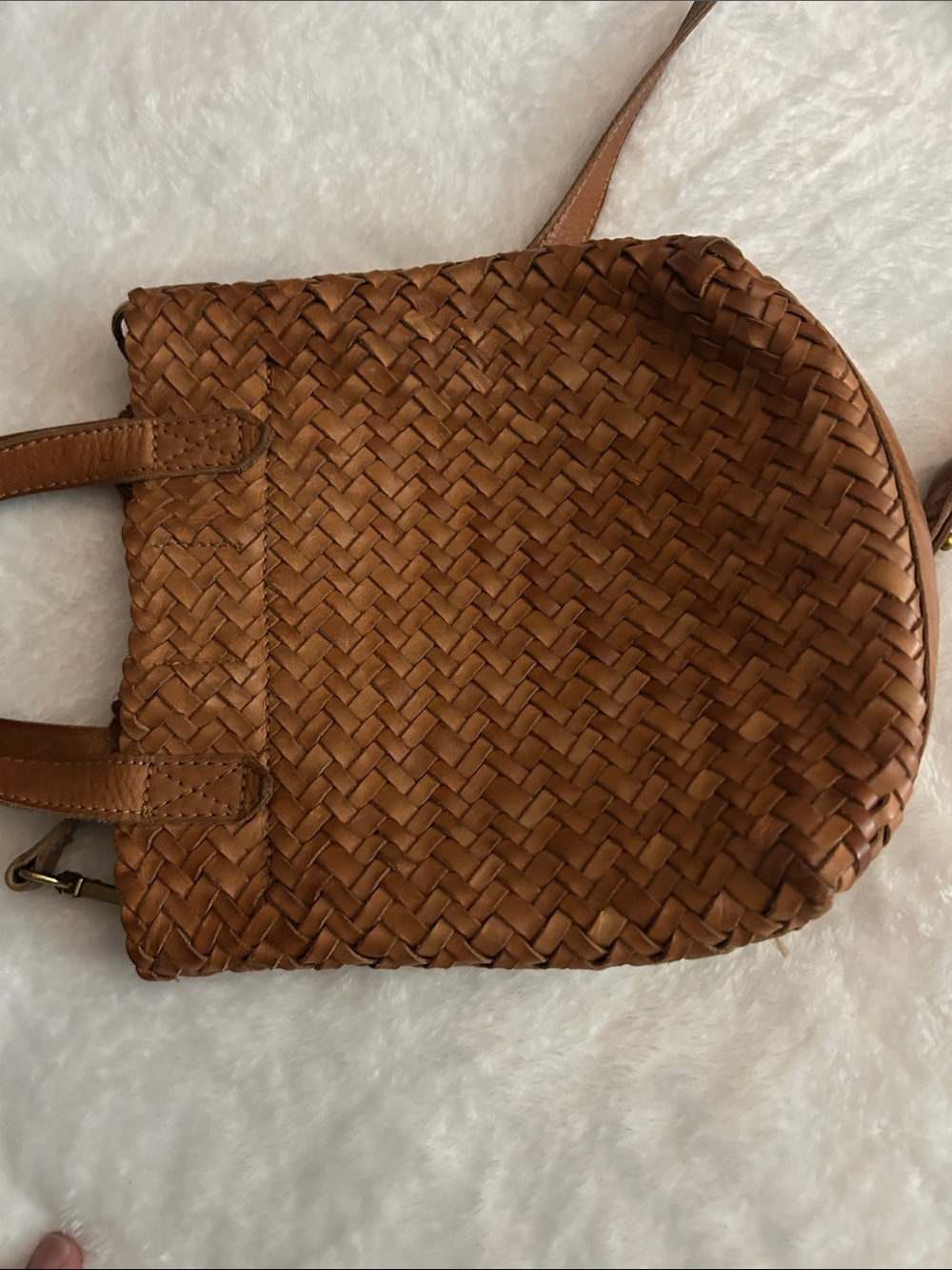 Madewell Woven Leather Crossbody Bag - Brown - Picture 5 of 16